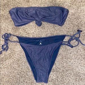 Pacsun Bikini Shimmer Blue - Size Small